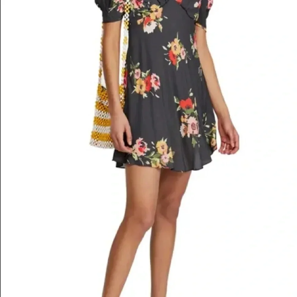 NWT Free People Neon Garden Minidress